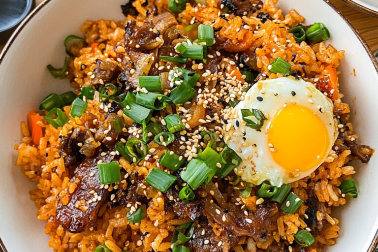 Arroz Frito con Bulgogi y Kimchi