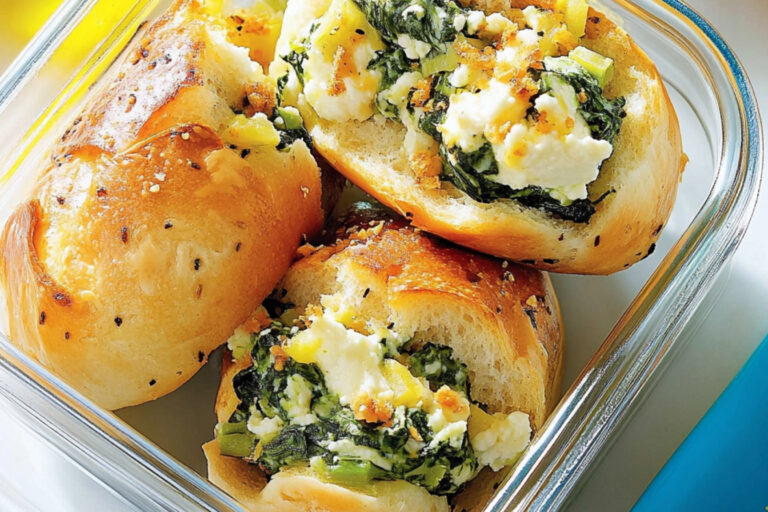 Bolsitas de ricotta y espinacas