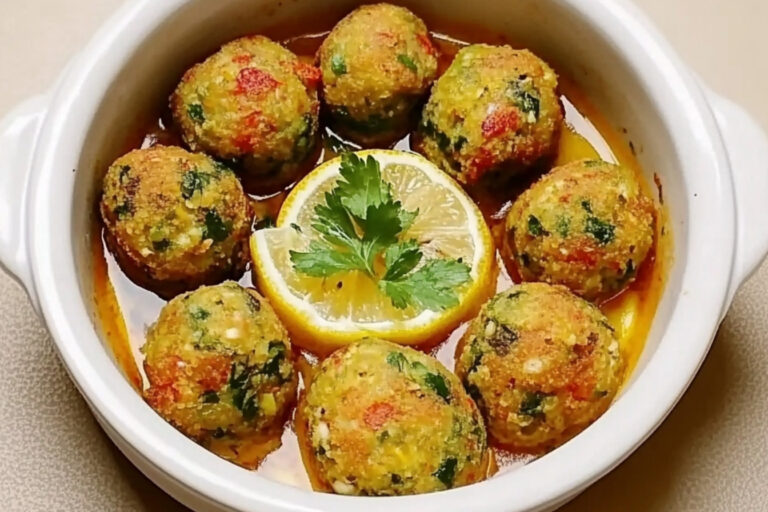 Boulettes de poisson aux herbes