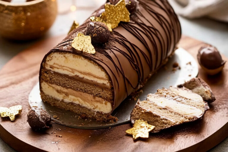 Bûche de Noël aux trois crèmes