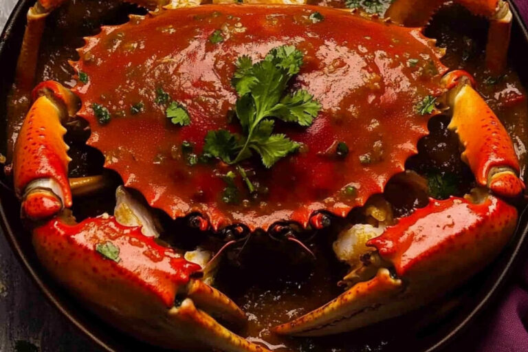 Cangrejo al chile de Singapur