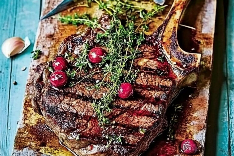 Carne de res marinada con vino