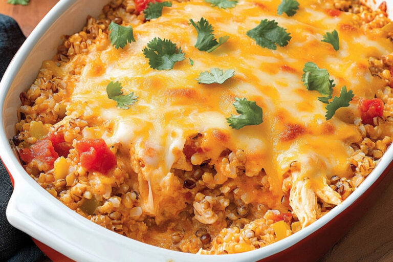Cazuela de pollo y granos