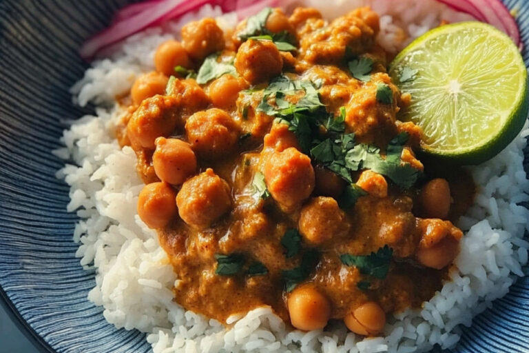 Coliflor y Garbanzos con Salsa