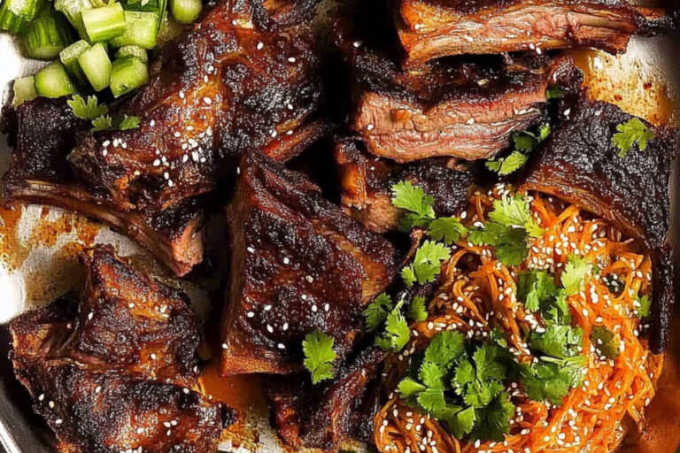 Costillas de res a la coreana