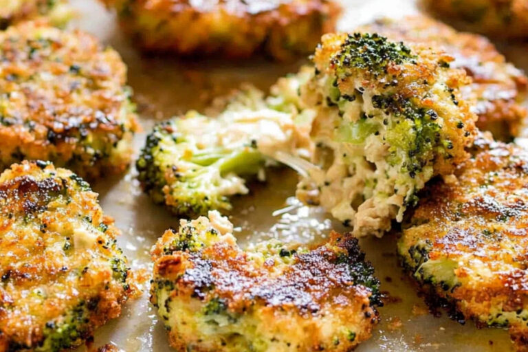 Croquetas de pollo y brócoli