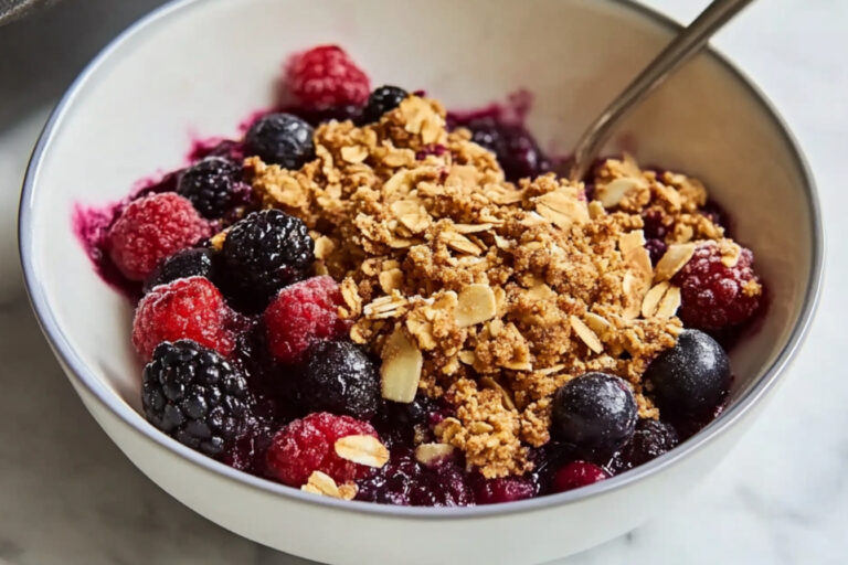 Crumble de Frutas Congeladas