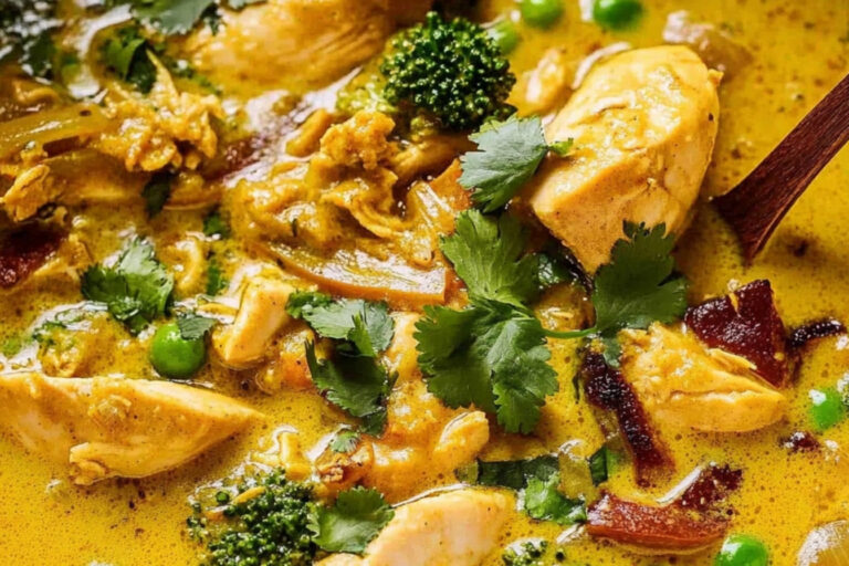 Curry de pollo con coco