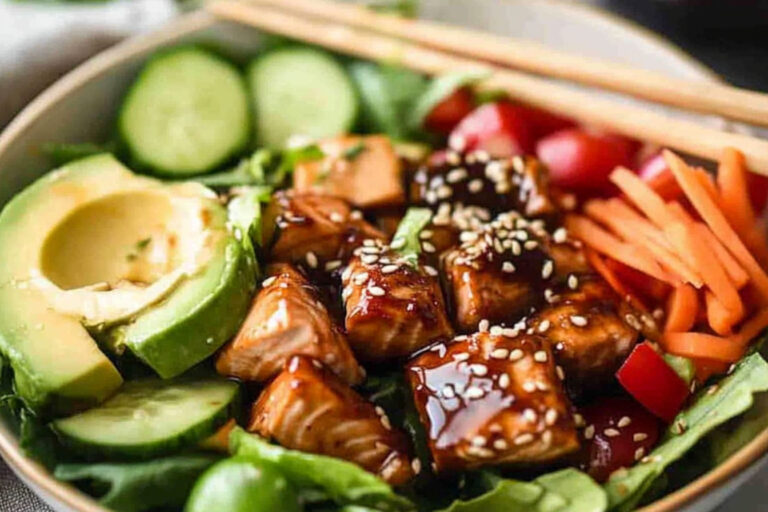 Ensalada de Salmón Asiático