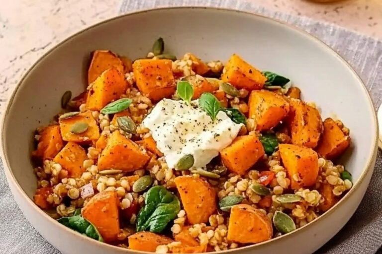 Ensalada de espelta y batatas