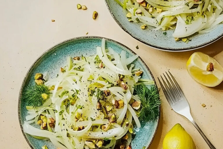 Ensalada de fenouil y pistaches