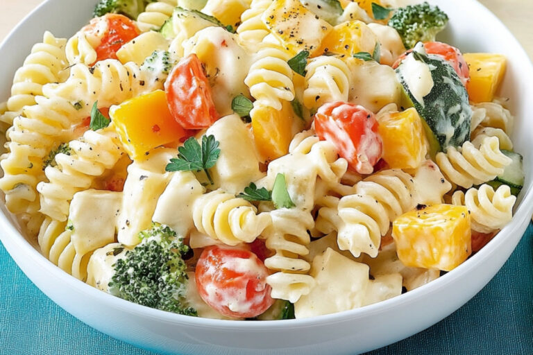 Ensalada de pasta cremosa