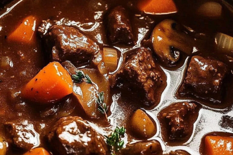 Estofado de Carne a la Borgoña