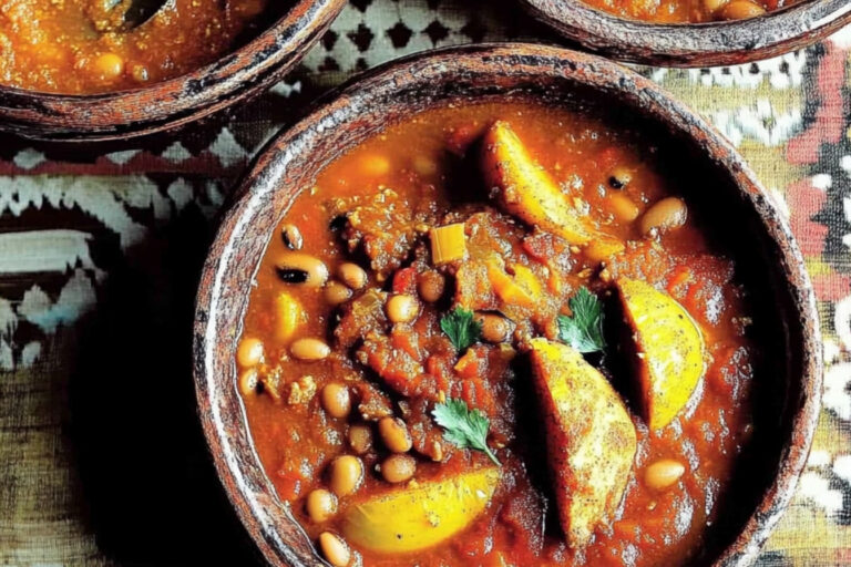 Estofado rojo de verduras