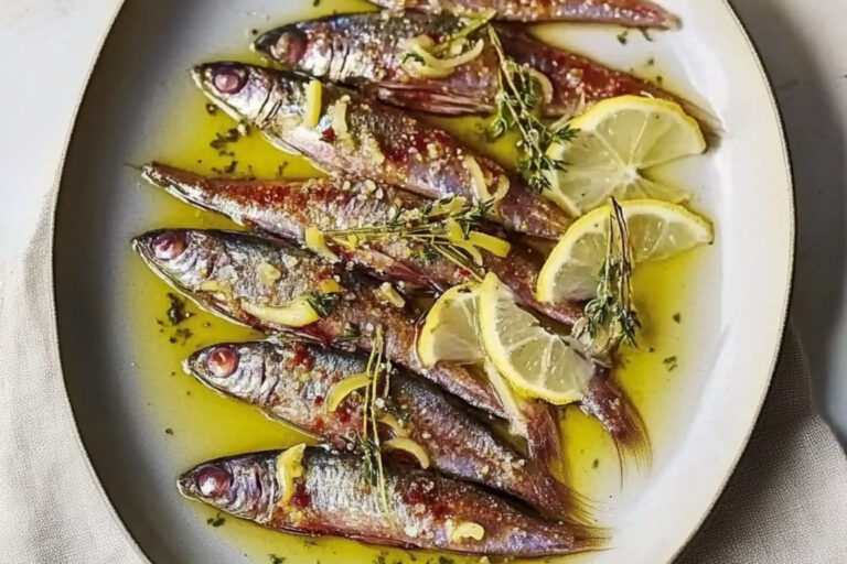 Filetes de sardina marinados