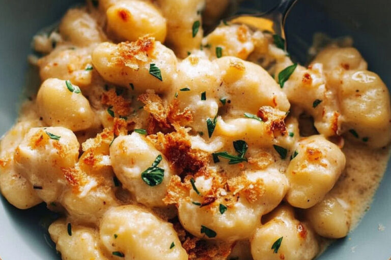 Gnocchis de coliflor y naranja