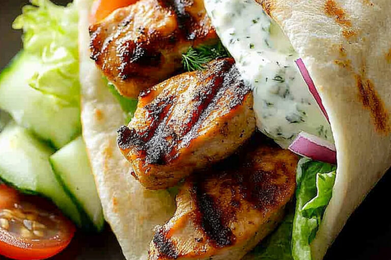 Gyros de Pollo con Tzatziki