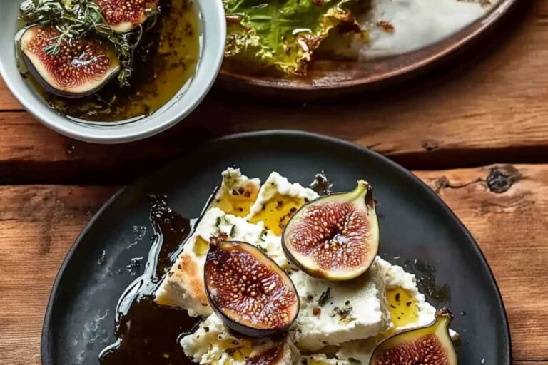 Higos al horno con feta