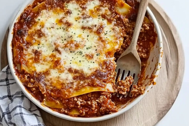 Lasaña a la boloñesa