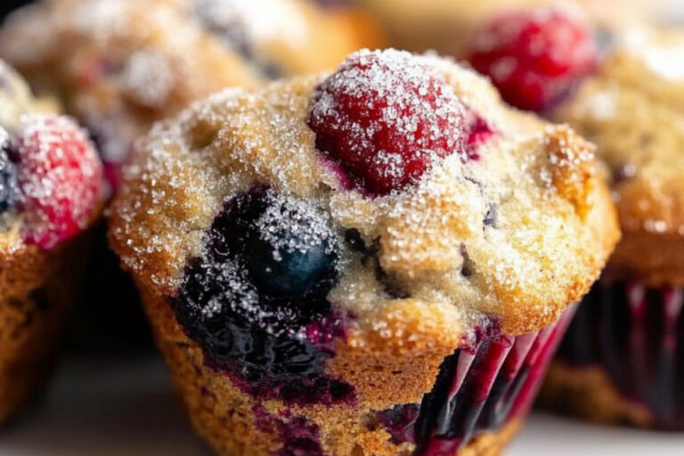 Muffins de bayas mezcladas