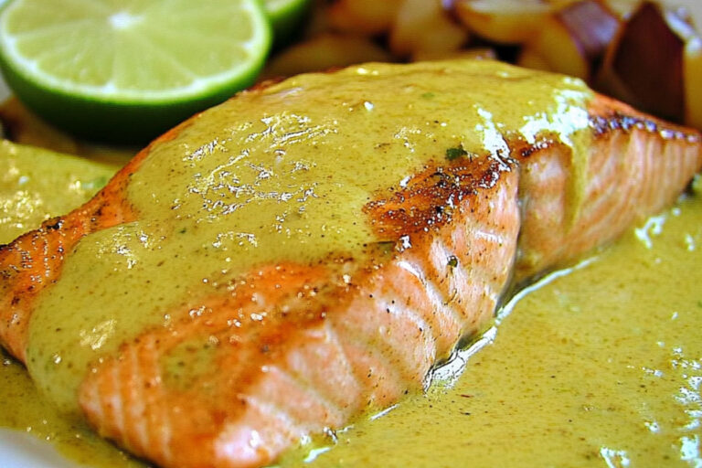 Pavé de saumon al curry