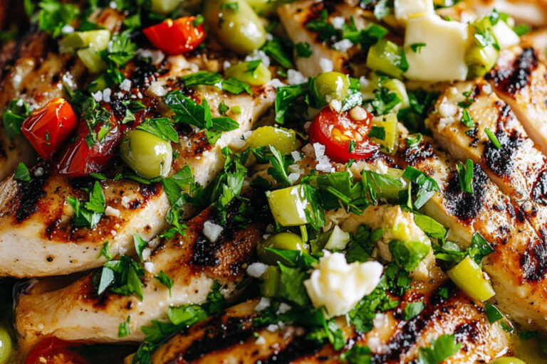 Pollo a la parrilla con mantequilla