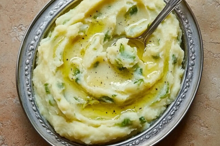 Purée de pommes de terre au chou
