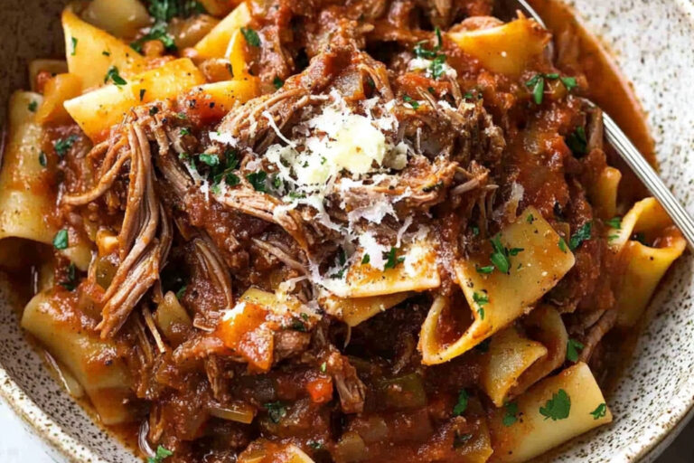 Ragú de carne desmenuzada