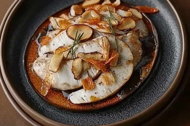 San Pedro con champiñones crudos