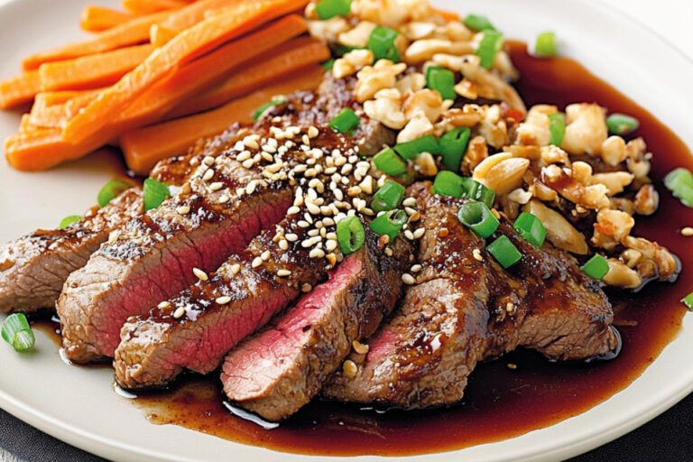 Steaks de boeuf teriyaki