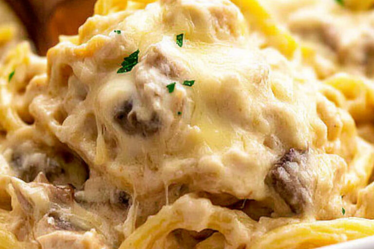 Tetrazzini de Pollo al Horno