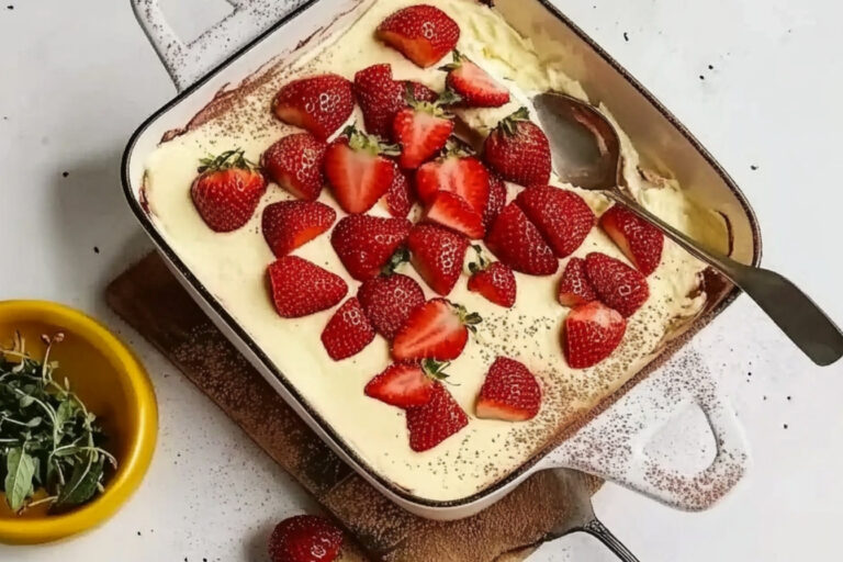 Tiramisu de fresas