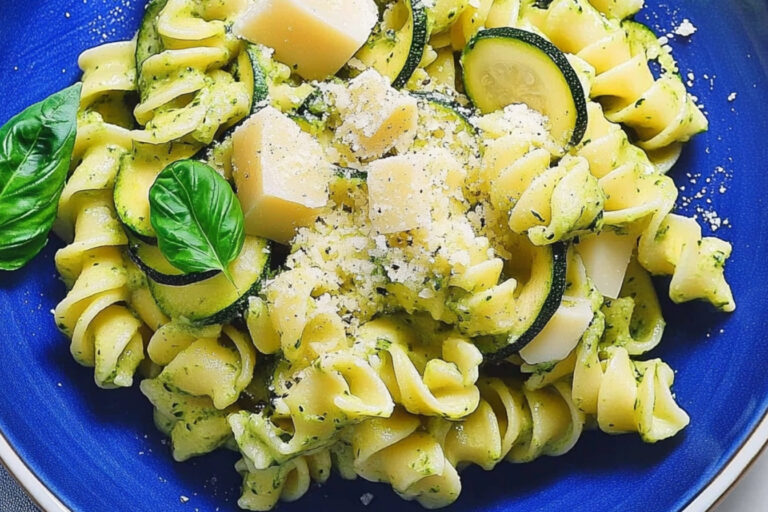 Torsades Lustucru a la crème de courgette