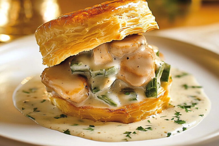 Vol-au-vent de pavo