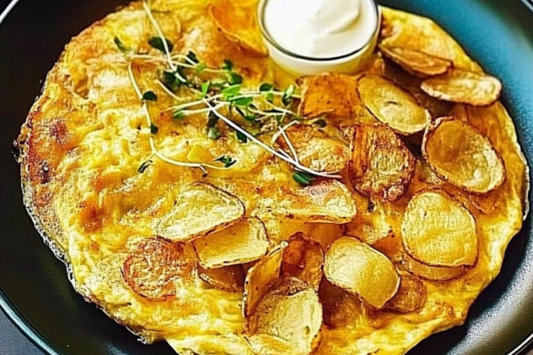 Omelette crujiente de chips