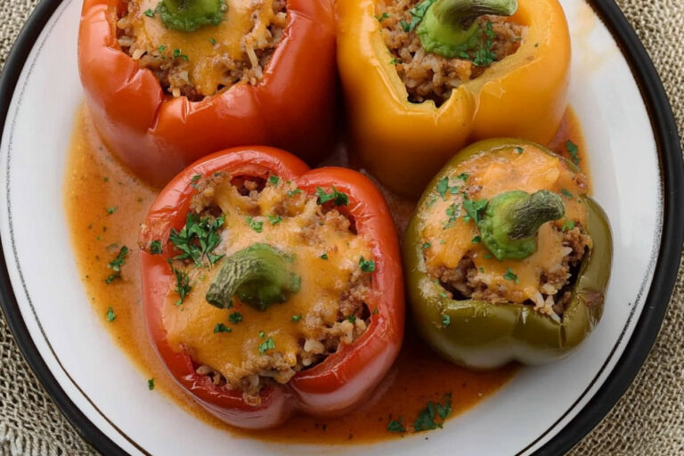 Pimientos rellenos de carne