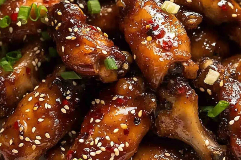 Alas de pollo chinas pegajosas