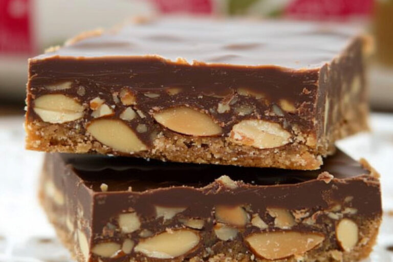Barritas de chocolate y almendras irresistibles