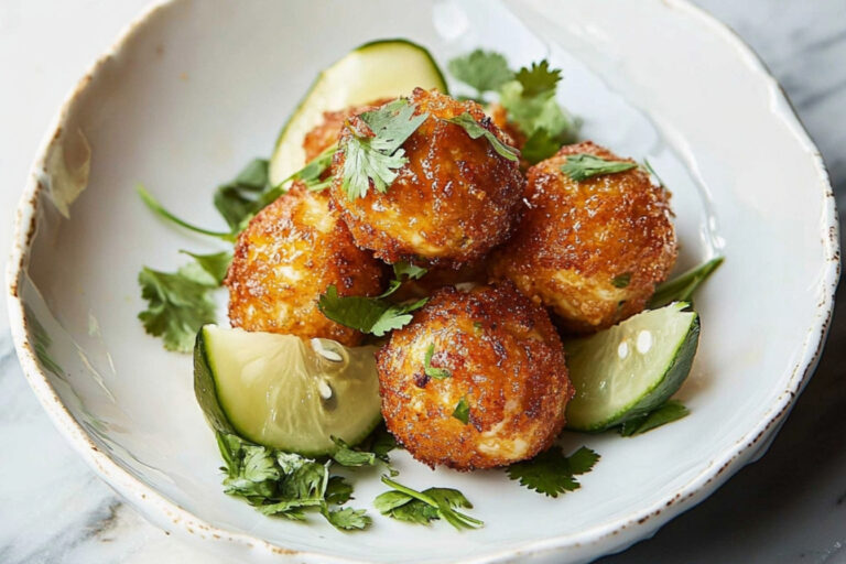 Bolas de pescado con chutney de mango irresistible