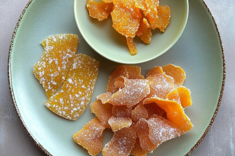 Cáscara de fruta confitada
