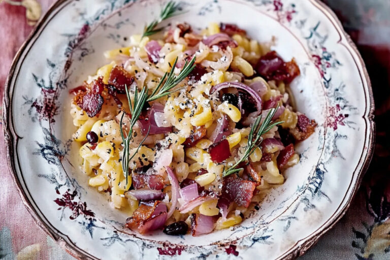 Cebollas rojas asadas con bacon irresistible