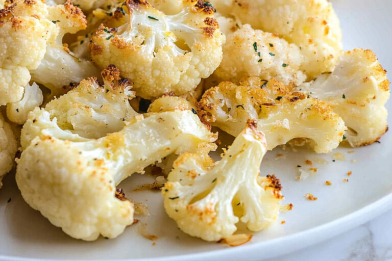 Coliflor Asada con Queso y Limón Irresistible