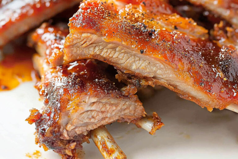Costillas al horno con toque dulce y picante