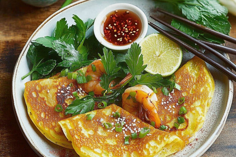 Crepas crujientes de camarones al estilo Jamie