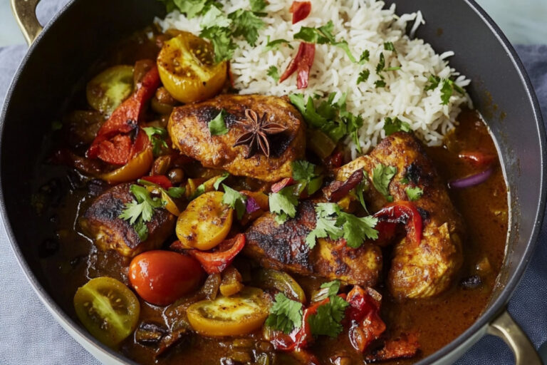 Curry Caribeño de Pollo con Sabor Inigualable