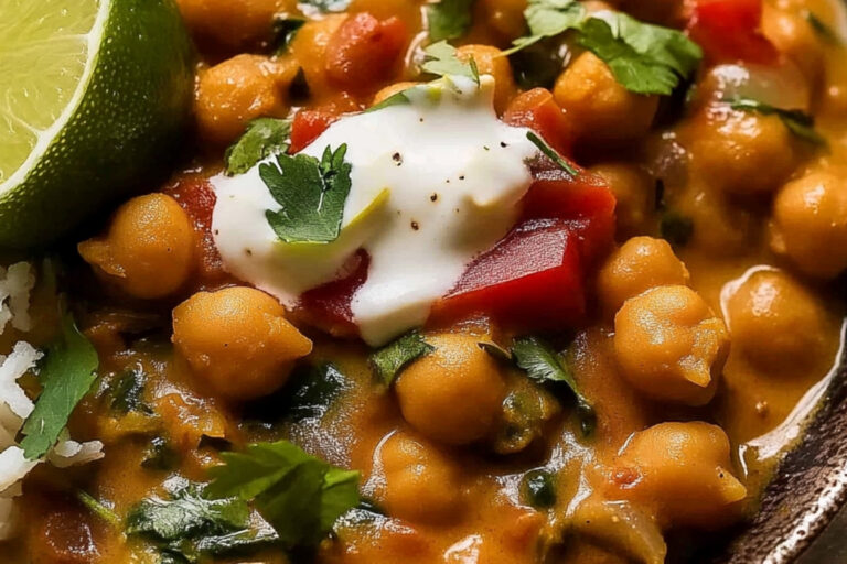 Curry brasileño de garbanzos delicioso y fácil