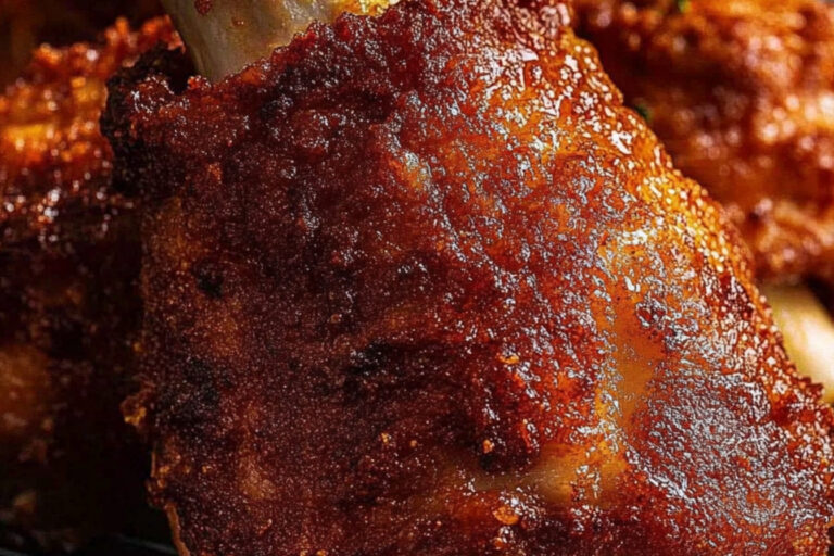 Deliciosa Codillo de Cerdo Crujiente con Salsa de Cerveza
