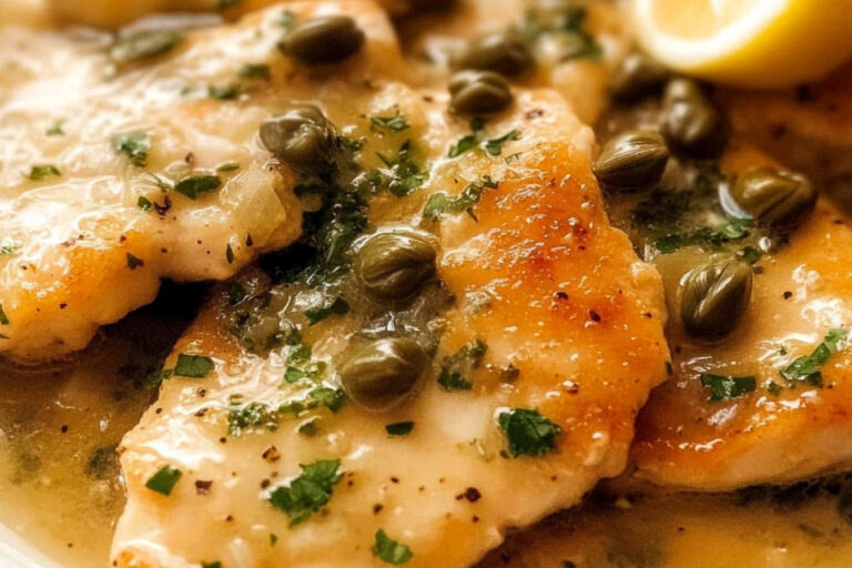 Deliciosa Piccata de Pollo en Salsa Cítrica