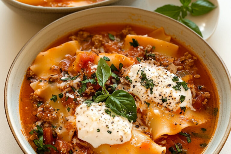¡Deliciosa Sopa de Lasaña en Minutos!