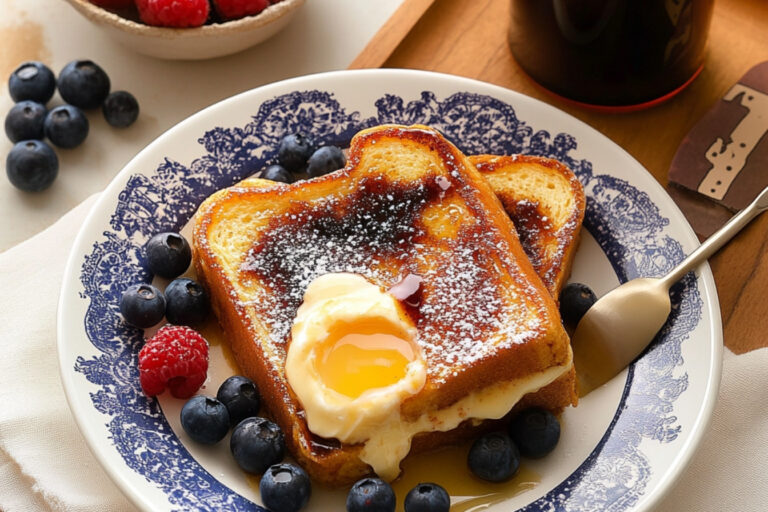 ¡Deliciosa Torrija Rellena de Crème Brûlée!